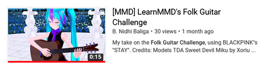 B. Nidhi Baliga does the Zero-to-3450 "Guitar Challenge"! April, 2020.