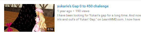 Russell Meakim freelanced his OWN Challenge to demonstrate the "Yukari's Gap" MME effect.