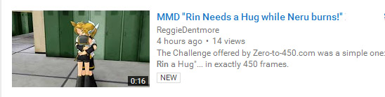 Reggie Dentmore's Zero-to-450.com "Rin needs a Hug" Challenge entry.